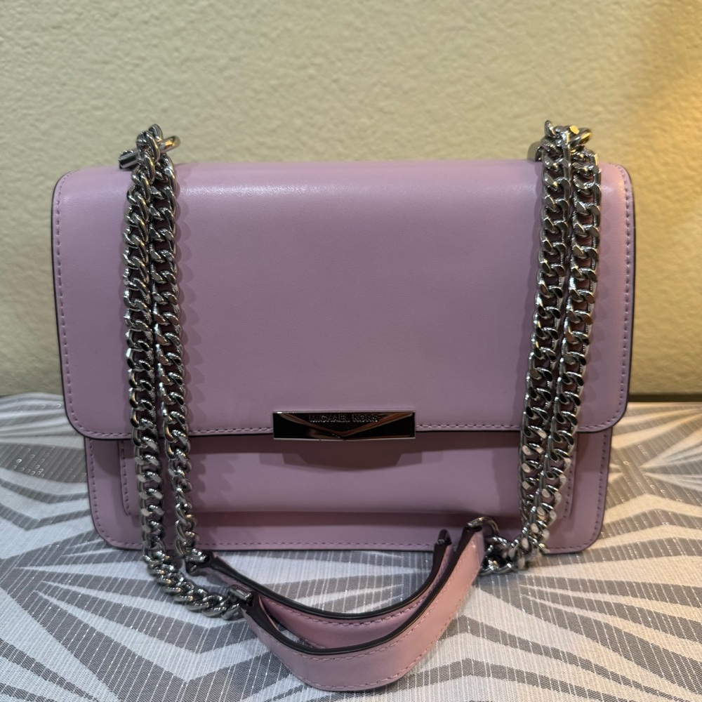 Michael Kors Lavender Shoulder Bag with Chain Strap